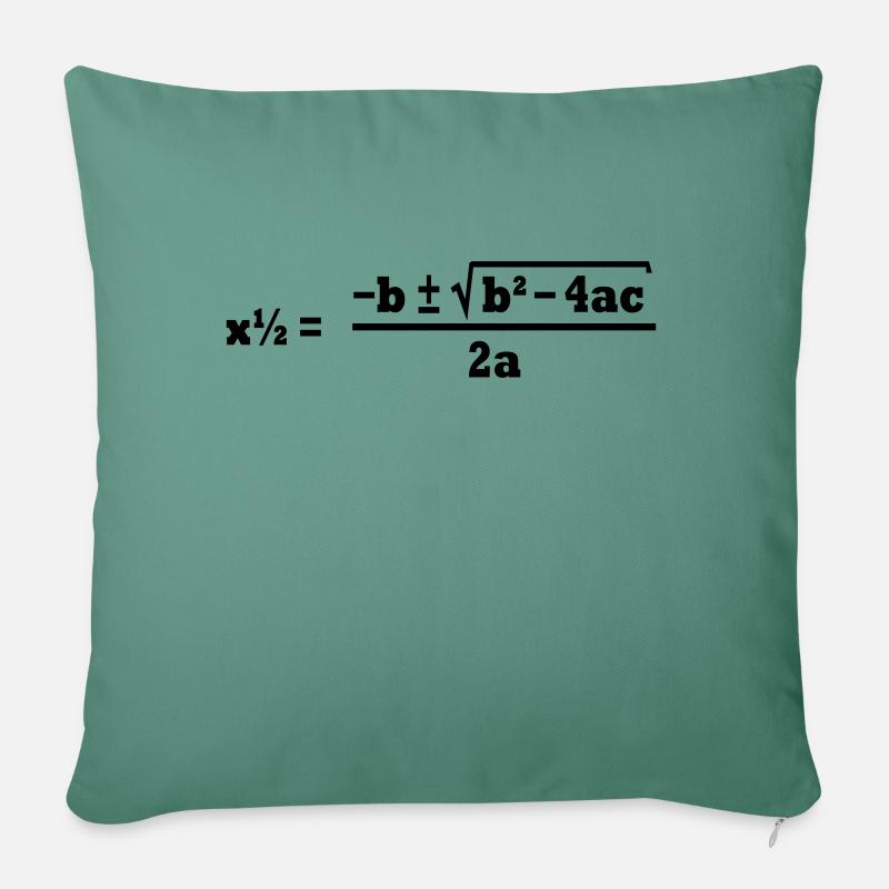 Mathe - Sofakissen mit Füllung 45 x 45 cm - Tanngrün