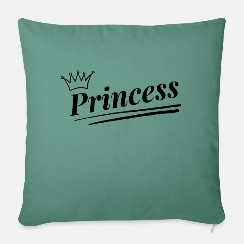Princess - Sofakissen mit Füllung 45 x 45 cm - Tanngrün