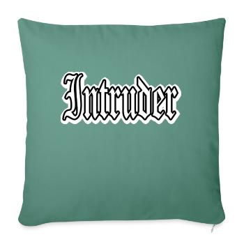 intruder hacker intruder clan sticker computer - Sofa pillow with filling 45cm x 45cm - cypress green - Front