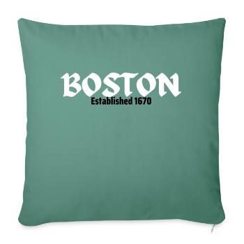 Boston Established in 1670 - Sofa pillow with filling 45cm x 45cm - cypress green - Front