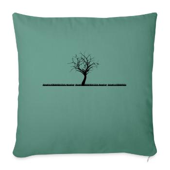 Gloomy Tree - Sofa pillow with filling 45cm x 45cm - cypress green - Front