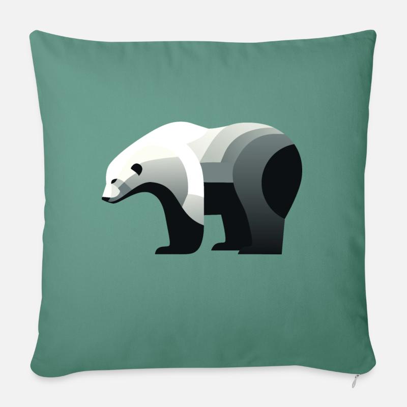 Eisbär - Sofakissen mit Füllung 45 x 45 cm - Tanngrün