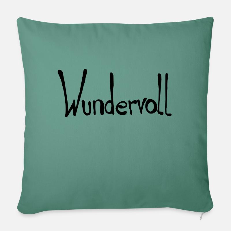 merveilleux, spécial, - Coussin et housse de 45 x 45 cm - vert sapin