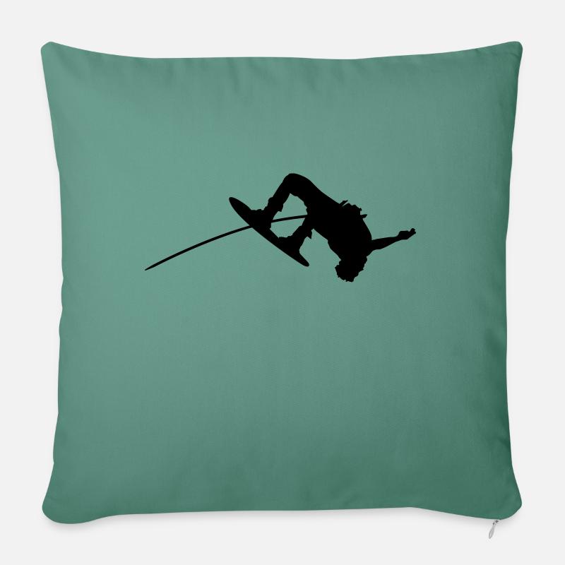wakeboarding - Sofakissen mit Füllung 45 x 45 cm - Tanngrün