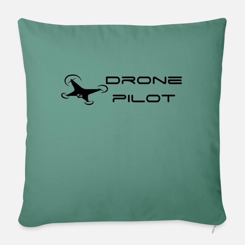 Drone Pilot - Sofakissen mit Füllung 45 x 45 cm - Tanngrün