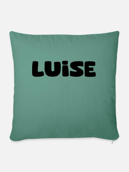 Name - Luise - Sofakissen mit Füllung 45 x 45 cm - Tanngrün