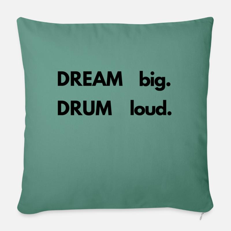 Drummer drummer - Sofakissen mit Füllung 45 x 45 cm - Tanngrün