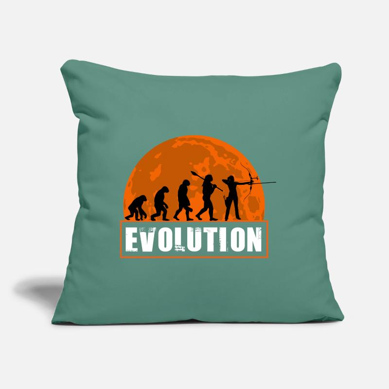 Archy Evolution Hunter Silhouette Rétro Vintage Coussin et housse de 45 x 45 cm