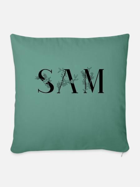 Name - Säm - Sofakissen mit Füllung 45 x 45 cm - Tanngrün