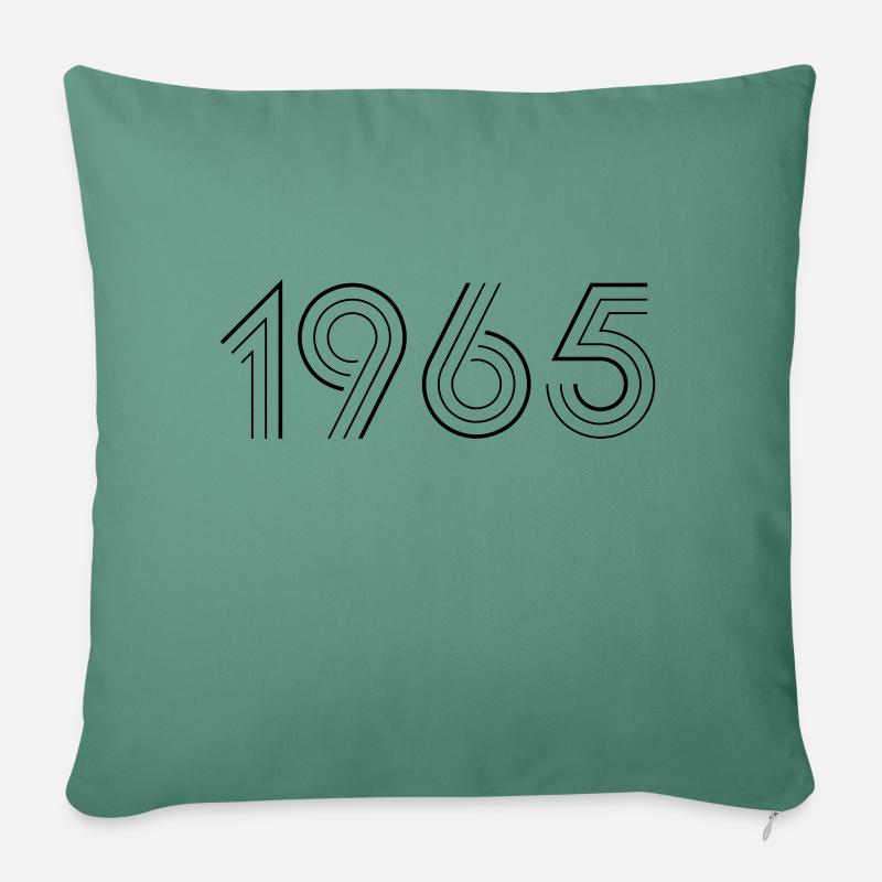 1965 - Sofakissen mit Füllung 45 x 45 cm - Tanngrün