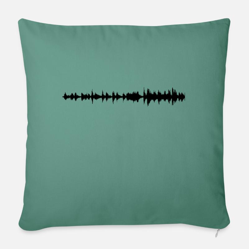 Waveform - Sofakissen mit Füllung 45 x 45 cm - Tanngrün