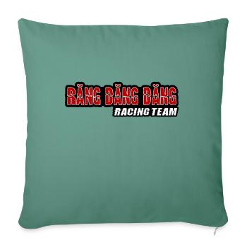 Räng Däng Däng Racing Team - Sofakissen mit Füllung 45 x 45 cm - Tanngrün - Vorne