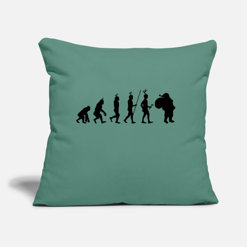 Evolution Weihnachtsmann Weihnachtsmann Sofakissen mit Füllung 45 x 45 cm