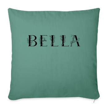 Name - Bella - Sofa pillow with filling 45cm x 45cm - cypress green - Front