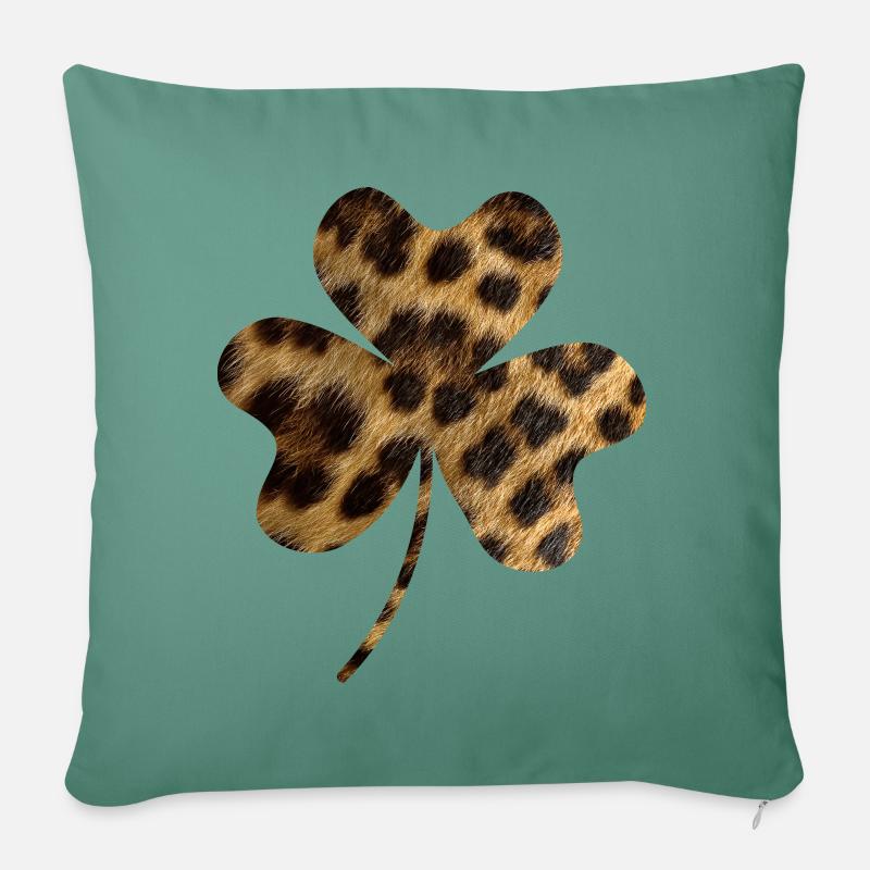 Afro St Patrick's Day - Coussin et housse de 45 x 45 cm - vert sapin