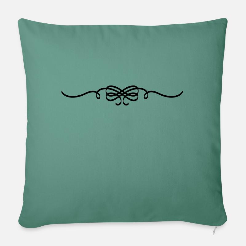 Prospérer - Coussin et housse de 45 x 45 cm - vert sapin