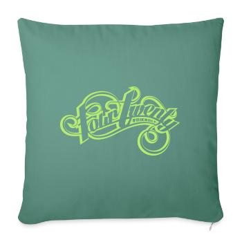 Graffiti Tag "FOUR TWENTY FRIENDLY" 420-friendly - Sofakissen mit Füllung 45 x 45 cm - Tanngrün - Vorne