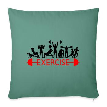 Exercise - Sofakissen mit Füllung 45 x 45 cm - Tanngrün - Vorne