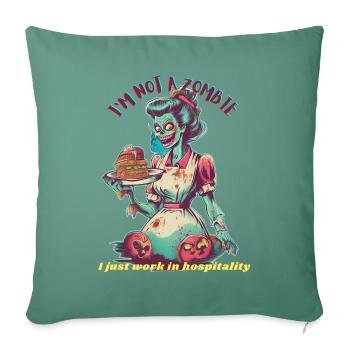zombie waitress - Sofa pillow with filling 45cm x 45cm - cypress green - Front