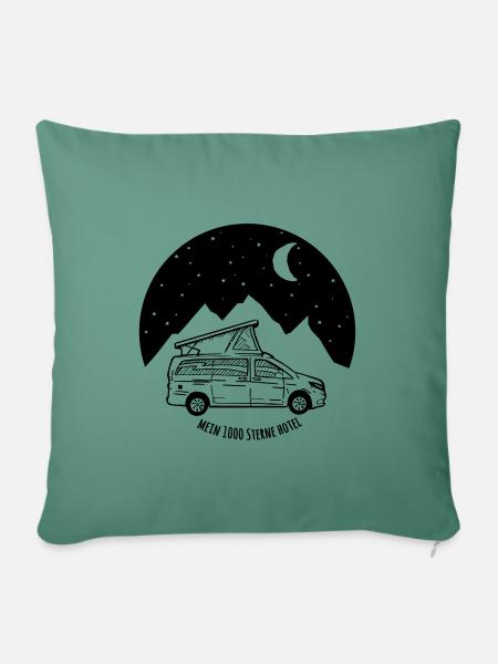 Campstar - Mein 1000 Sterne Hotel - Sofakissen mit Füllung 45 x 45 cm - Tanngrün
