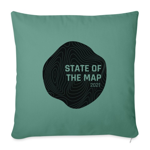 State of the Map 2021 - Sofa pillow with filling 45cm x 45cm