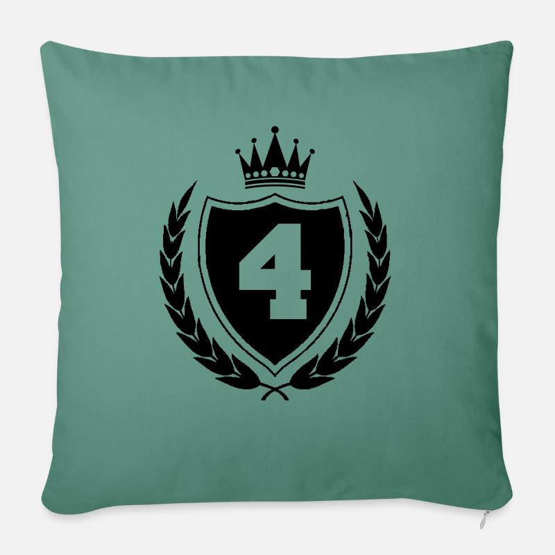 wappen 4 - Sofakissen mit Füllung 45 x 45 cm - Tanngrün