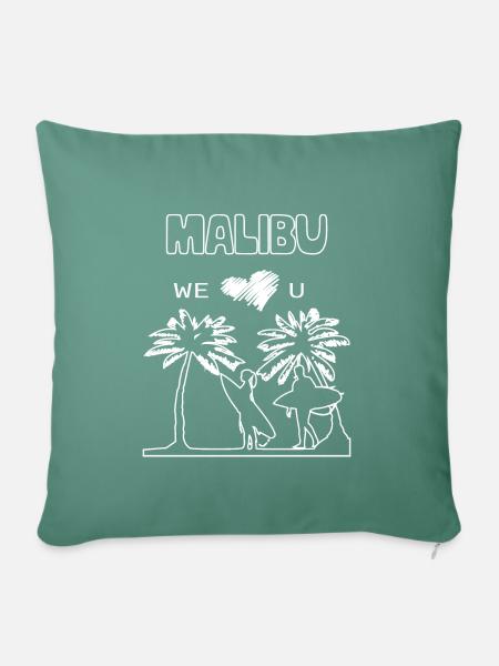 Malibu - Sofakissen mit Füllung 45 x 45 cm - Tanngrün