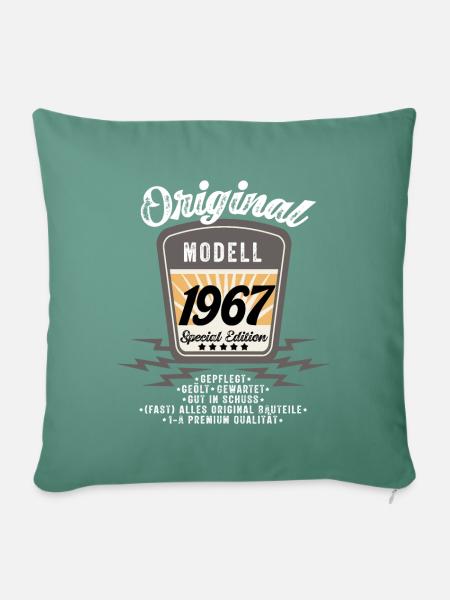 Modell 1967 - Sofakissen mit Füllung 45 x 45 cm - Tanngrün