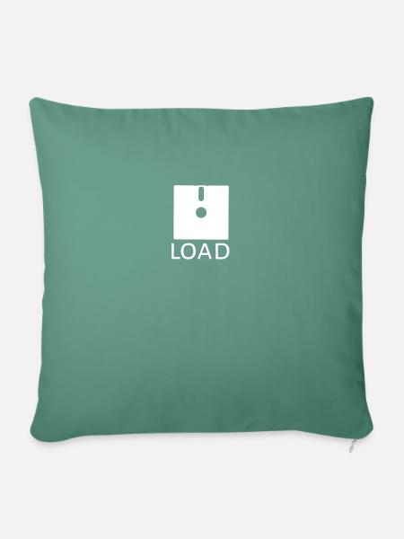 Load! Retro PC Design - Sofakissen mit Füllung 45 x 45 cm - Tanngrün