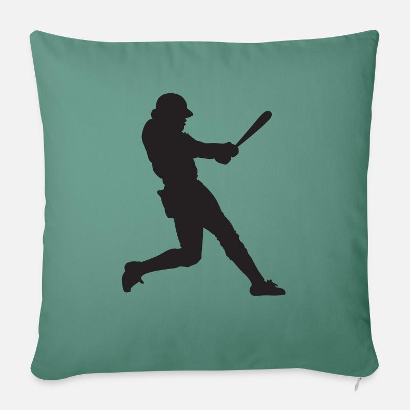 Baseball - Sofakissen mit Füllung 45 x 45 cm - Tanngrün