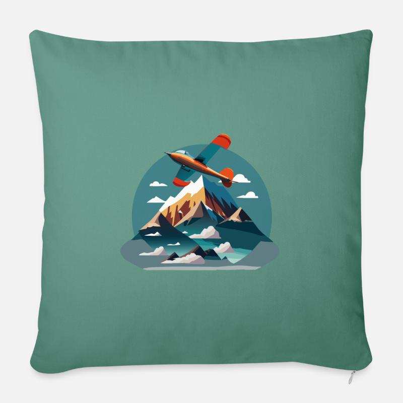 RedTipMountain - Sofakissen mit Füllung 45 x 45 cm - Tanngrün