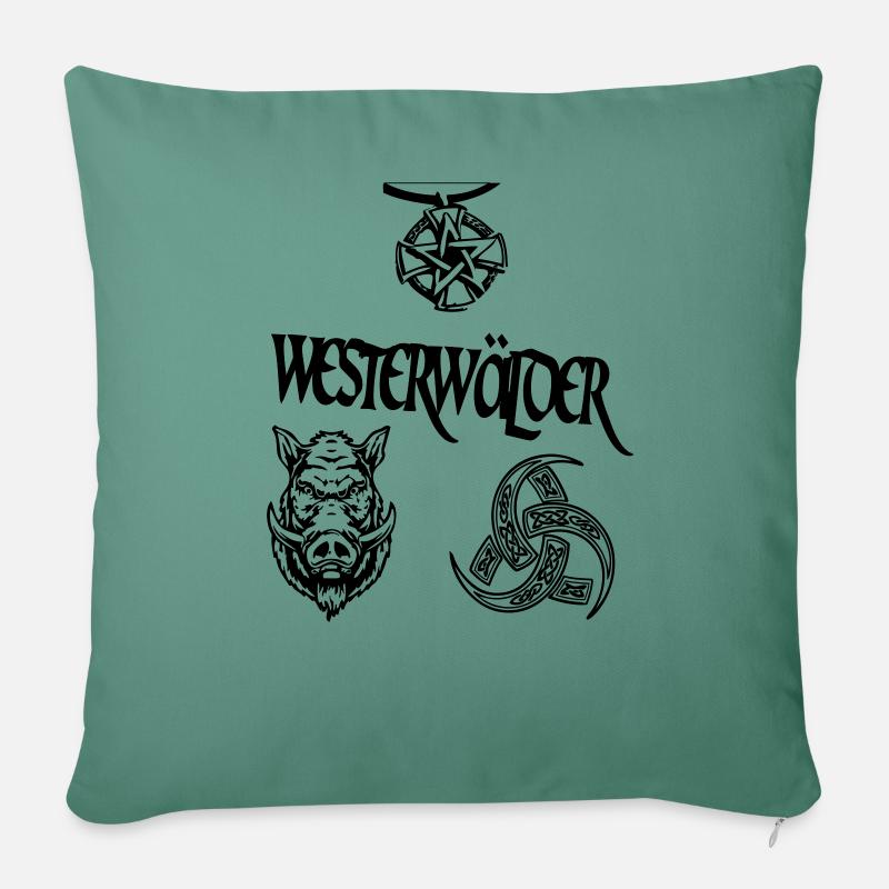 Westerwälder - Sofakissen mit Füllung 45 x 45 cm - Tanngrün