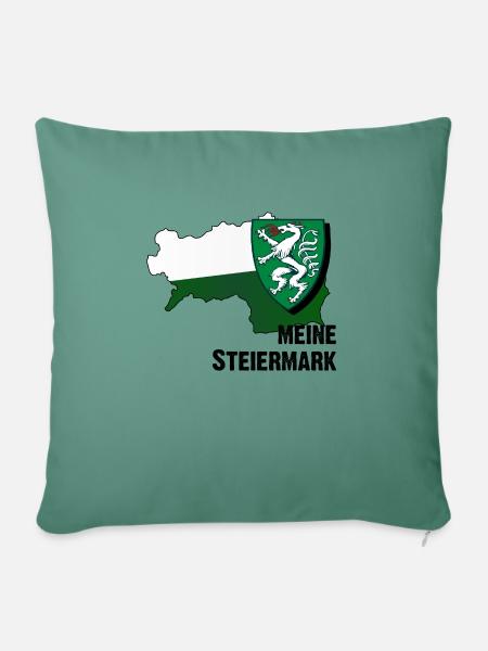 mein Steiermark - Sofakissen mit Füllung 45 x 45 cm - Tanngrün