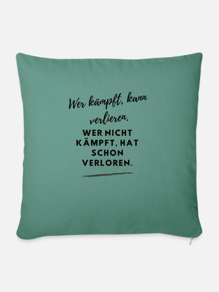 Kampfgeist - Sofakissen mit Füllung 45 x 45 cm - Tanngrün