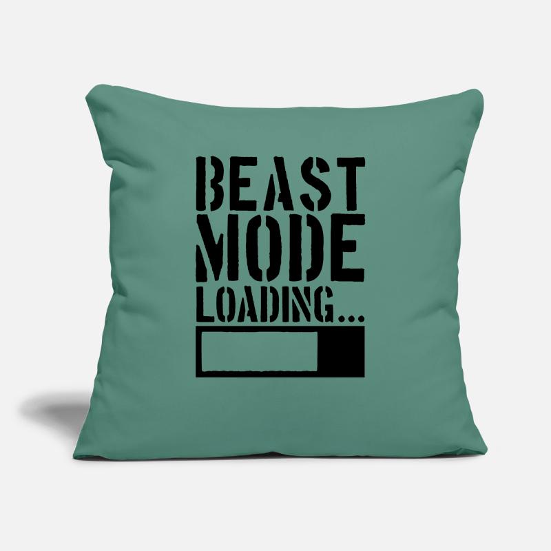 Caution Beast Mode Loading Sofa pillow with filling 45cm x 45cm