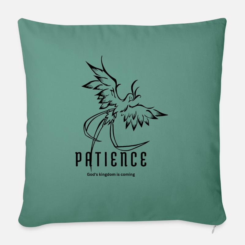 Solitaire – Rising Phoenix - Coussin et housse de 45 x 45 cm - vert sapin