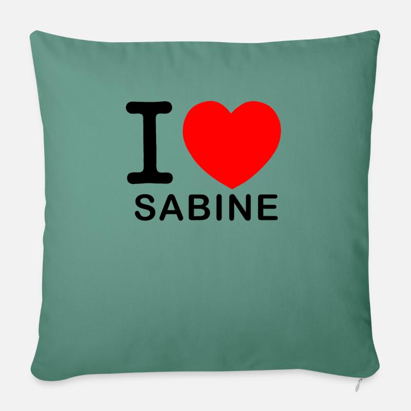 Sabine - Sofakissen mit Füllung 45 x 45 cm - Tanngrün