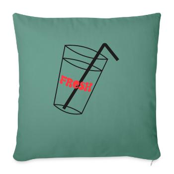 fresh - Sofa pillow with filling 45cm x 45cm - cypress green - Front