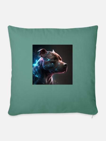 Pitbull Kollektion #01 - Sofakissen mit Füllung 45 x 45 cm - Tanngrün