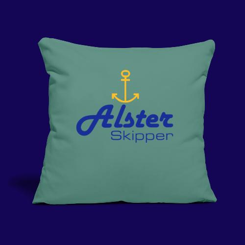Hamburg maritim: Alster Skipper mit Anker - Sofakissen mit Füllung 45 x 45 cm