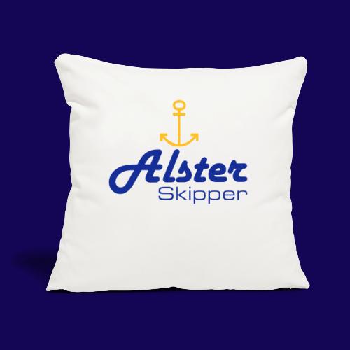 Hamburg maritim: Alster Skipper mit Anker - Sofakissen mit Füllung 45 x 45 cm