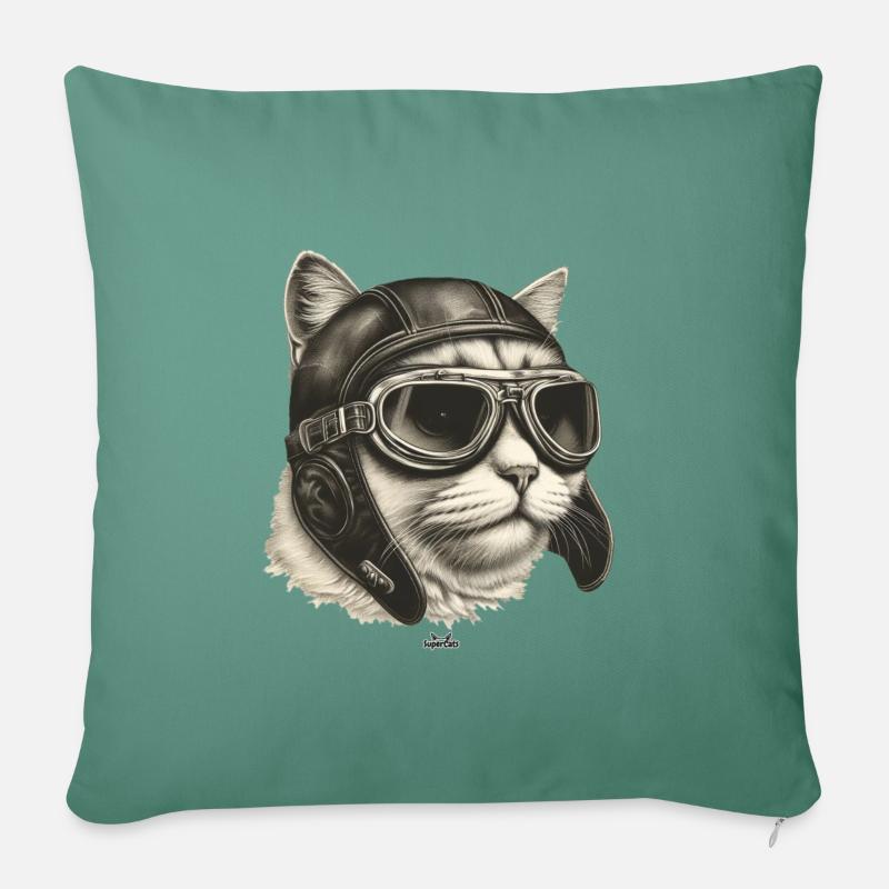 Chaviator - Sofakissen mit Füllung 45 x 45 cm - Tanngrün