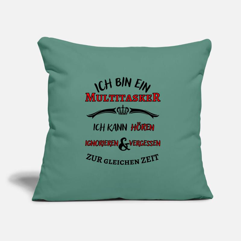 Ich bin ein Multitasker ... cooler Fun Spruch Sofakissen mit Füllung 45 x 45 cm