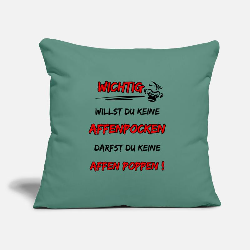 sarcastic monkeypox saying Sofa pillow with filling 45cm x 45cm