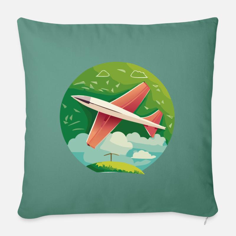 RedWingSharptipglider - Coussin et housse de 45 x 45 cm - vert sapin