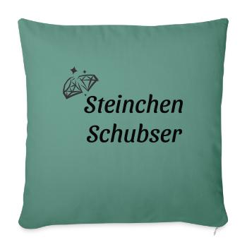 Steinchenschubser - Sofakissen mit Füllung 45 x 45 cm - Tanngrün - Vorne