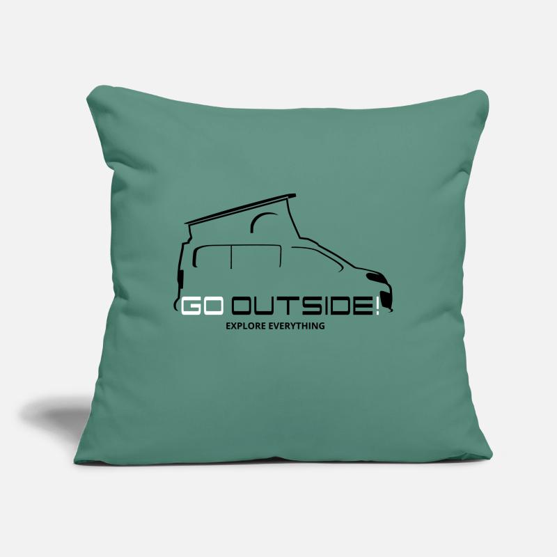 Camper Gift - Go Outside / Explore Everything Sofa pillow with filling 45cm x 45cm