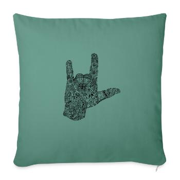 ILY - Patrons - DGS Streetwear - Coussin et housse de 45 x 45 cm - vert sapin - Devant