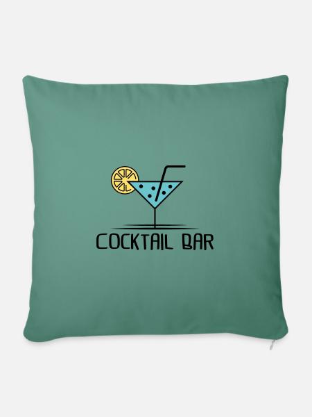 Cocktailbar - Sofakissen mit Füllung 45 x 45 cm - Tanngrün