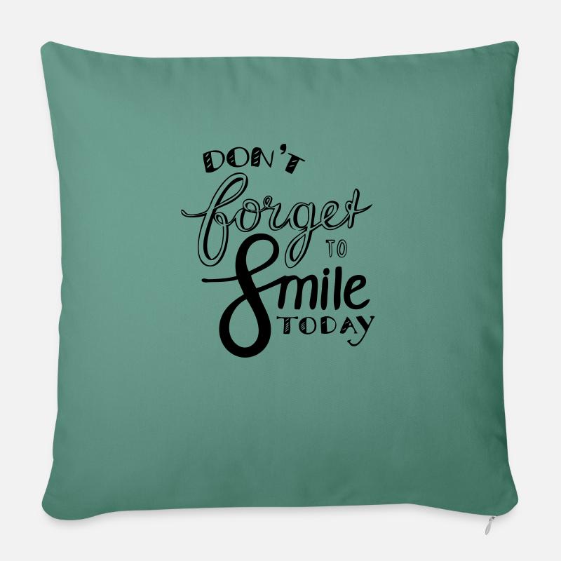 Smile - Sofakissen mit Füllung 45 x 45 cm - Tanngrün